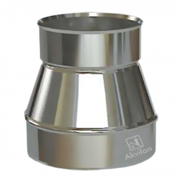 Stainless steel chimney transition